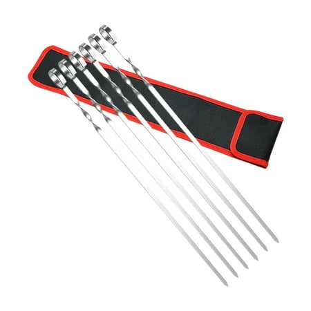 NIUREDLTD Reusable Kabob Skewers Flat Metal Stainless Steel BBQ Barbecue Skewer Heavy Duty
NIUREDLTD Reusable Kabob Skewers Flat Metal Stainless Steel BBQ Barbecue Skewer Heavy Duty