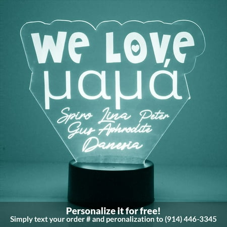 Mirror Magic Store We Love Yaya Color Changing Personalized LED Light with Remote Control
Mirror Magic Store We Love Yaya Color Changing Personalized LED Light with Remote Control