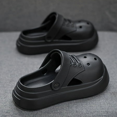 Unisex EVA Sandals Thick Sole Height-Increasing Slides Dual-Purpose Hole Shoes Beach Footwear Stylish Comfort
Unisex EVA Sandals Thick Sole Height-Increasing Slides Dual-Purpose Hole Shoes Beach Footwear Stylish Comfort