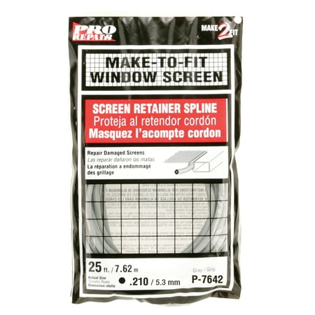 Screen Retainer Spline 0.210 in. 25 ft. Gray