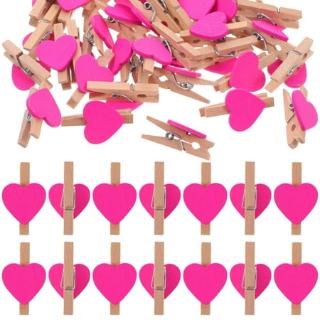 50pcs Love Wood Clips Beautiful Small Fixation Clips for Photo Painting (Rosy)
50pcs Love Wood Clips Beautiful Small Fixation Clips for Photo Painting (Rosy)
