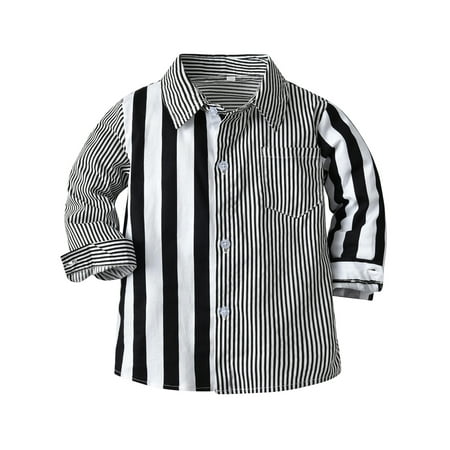 Sunisery Toddler Infant Kids Boys Shirt Lapel Long Sleeve Dot Stripe Button Closure Casual Tops With Pocket Thick Stripe 2-3 Years
Sunisery Toddler Infant Kids Boys Shirt Lapel Long Sleeve Dot Stripe Button Closure Casual Tops With Pocket Thick Stripe 2-3 Years