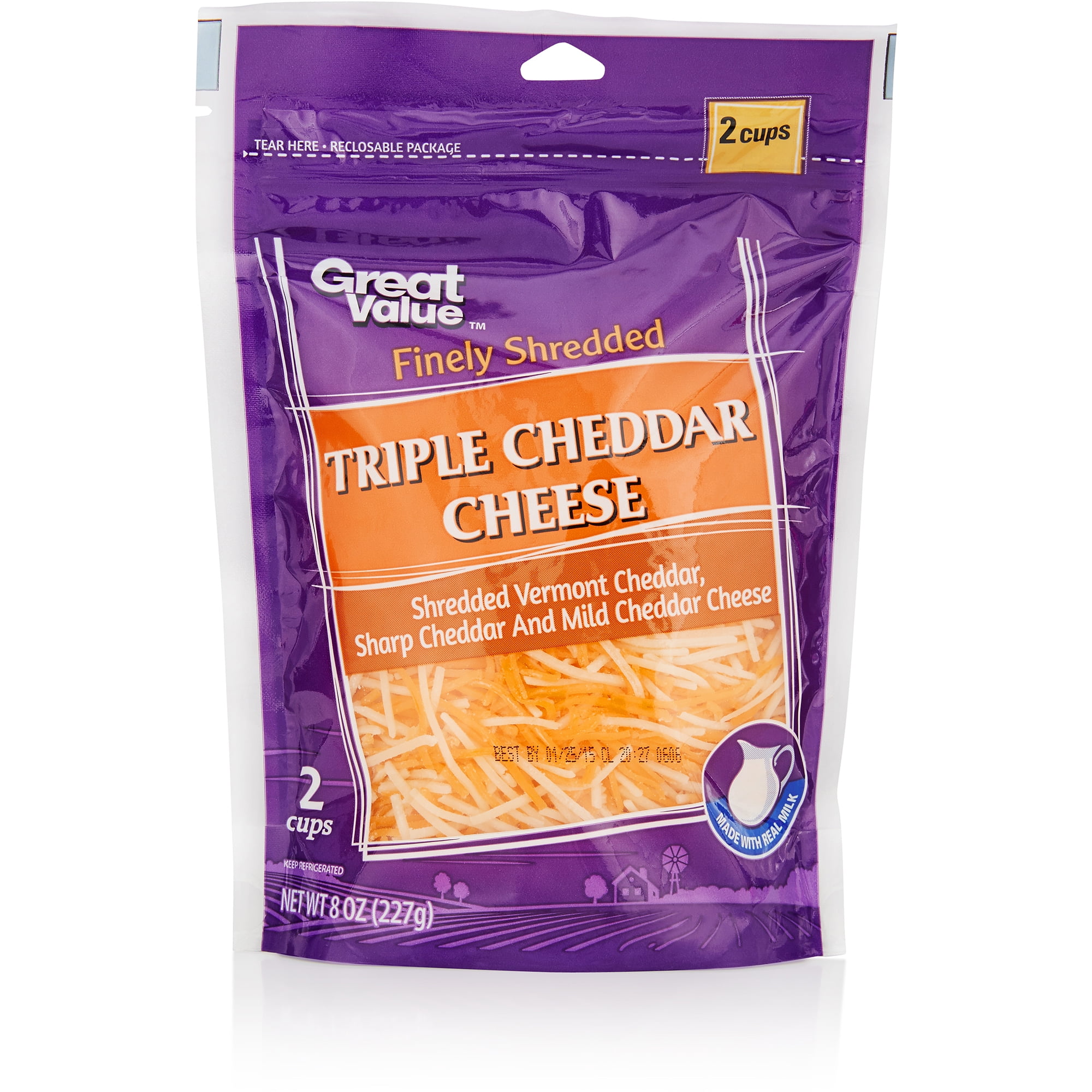 Great Value Finely Shredded Fiesta Blend Cheese, 32 oz