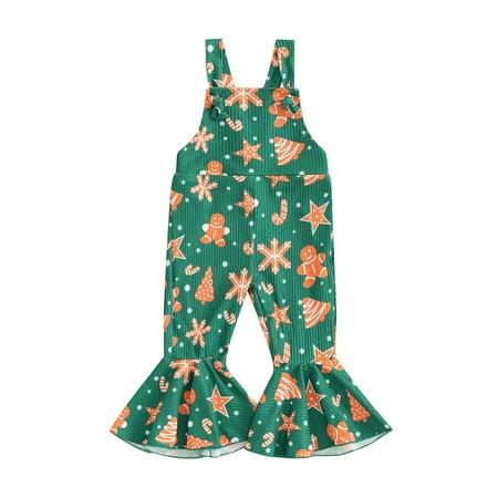 Frobukio Toddler Kids Girl Christmas Jumpsuit Gingerbread Man Star Print Sleeveless Romper Bell Bottom Pants
Frobukio Toddler Kids Girl Christmas Jumpsuit Gingerbread Man Star Print Sleeveless Romper Bell Bottom Pants