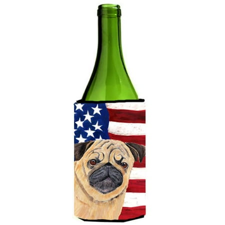 Usa American Flag With Pug Wine bottle sleeve Hugger - 24 oz.
Usa American Flag With Pug Wine bottle sleeve Hugger - 24 oz.