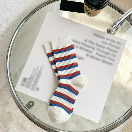 HGWXX7 Women White Socks Autumn And Winter Vintage Striped Embroidered Lettering Stockings Socks
HGWXX7 Women White Socks Autumn And Winter Vintage Striped Embroidered Lettering Stockings Socks