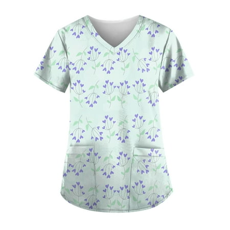 DNDKILG Womens Working Casual T Shirt Professionals Graphic Scrubs Top Pockets Uniform Short Sleeve V Neck Nursing Scrubs Light Blue 4XL
DNDKILG Womens Working Casual T Shirt Professionals Graphic Scrubs Top Pockets Uniform Short Sleeve V Neck Nursing Scrubs Light Blue 4XL