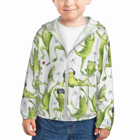 Sun Hoodie for Kids Funny Frogs dancing camera cute Long Sleeve Swim Fishing Shirts Sun Protection Zip Up Jacket Clothing Athletic Hoodie
Sun Hoodie for Kids Funny Frogs dancing camera cute Long Sleeve Swim Fishing Shirts Sun Protection Zip Up Jacket Clothing Athletic Hoodie