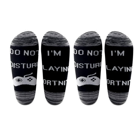LEVLO Funny Gift Do Not Disturb I Am Playing Games Socks Video Game Lover Gift Gamer Men Socks (2 Pairs/Set - Mid Calf - 1)
LEVLO Funny Gift Do Not Disturb I Am Playing Games Socks Video Game Lover Gift Gamer Men Socks (2 Pairs/Set - Mid Calf - 1)