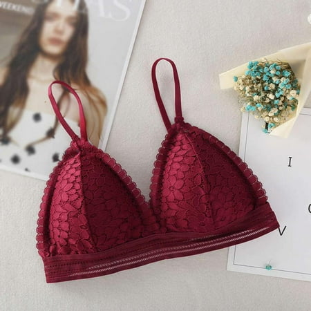 Malisata Sexy Lace Tube Top Triangle Cup Bra Underwear Embroidered Hollow Solid Color Bra
Malisata Sexy Lace Tube Top Triangle Cup Bra Underwear Embroidered Hollow Solid Color Bra