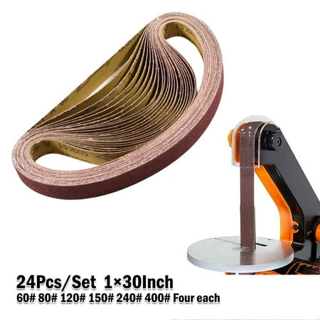 24PCS 1x30Inch Sanding Belts 60 80 120 150 240 400 Grit Belt Sander Sandpaper
24PCS 1x30Inch Sanding Belts 60 80 120 150 240 400 Grit Belt Sander Sandpaper