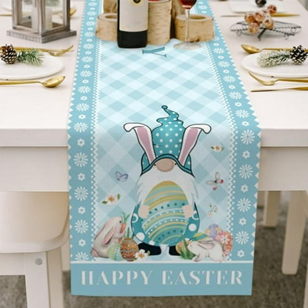 13X74 In Easter Eggs Rabbit Dresser Scarves Cotton Linen Easter Day Decorations Holiday Decor Bunny Reusable Table Runners
13X74 In Easter Eggs Rabbit Dresser Scarves Cotton Linen Easter Day Decorations Holiday Decor Bunny Reusable Table Runners