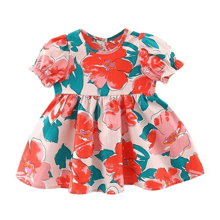 Summer Girls Floral Dress Toddler Kids Girls Bow Ruched Floral Print Summer Princess Dress Casual Clothes 4Y Baby Summer Autumn Clothing
Summer Girls Floral Dress Toddler Kids Girls Bow Ruched Floral Print Summer Princess Dress Casual Clothes 4Y Baby Summer Autumn Clothing