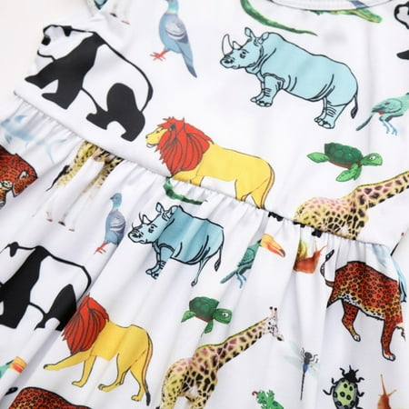 DNDKILG Baby Toddler Girls Summer Dresses Sleeveless Animal Sundress Bow Dress White 0-3Y 120
DNDKILG Baby Toddler Girls Summer Dresses Sleeveless Animal Sundress Bow Dress White 0-3Y 120