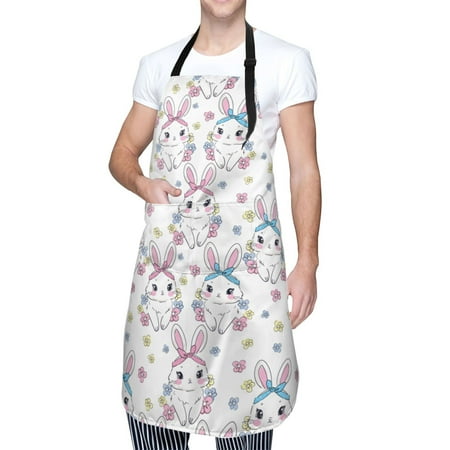 Cauagu Cartoon Cute Rabbit Aprons with Pockets Waterproof Apron for Women Kitchen Cooking Apron Adjustable Bib Aprons Chef Apron for Cooking Drawing Crafting
Cauagu Cartoon Cute Rabbit Aprons with Pockets Waterproof Apron for Women Kitchen Cooking Apron Adjustable Bib Aprons Chef Apron for Cooking Drawing Crafting