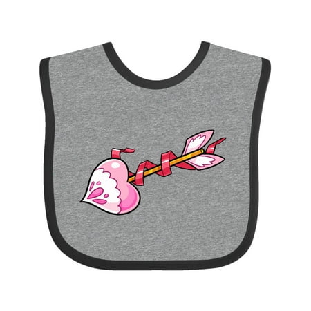 Inktastic Pink Heart Arrow Gift Baby Boy or Baby Girl Bib