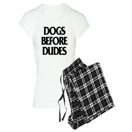 CafePress - Dogs Before Dudes - Women s Light Pajamas