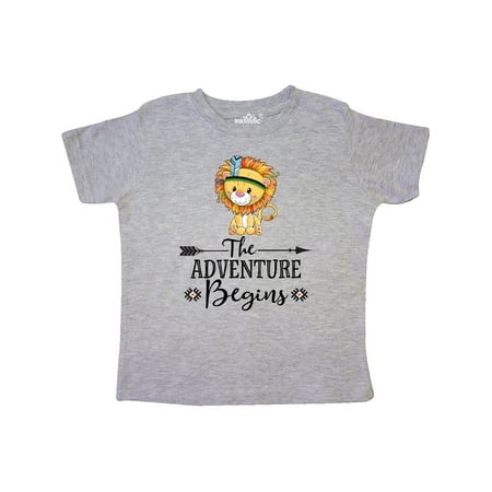 Inktastic The Adventure Begins Tribal Lion Gift Toddler Boy or Toddler Girl T-Shirt
