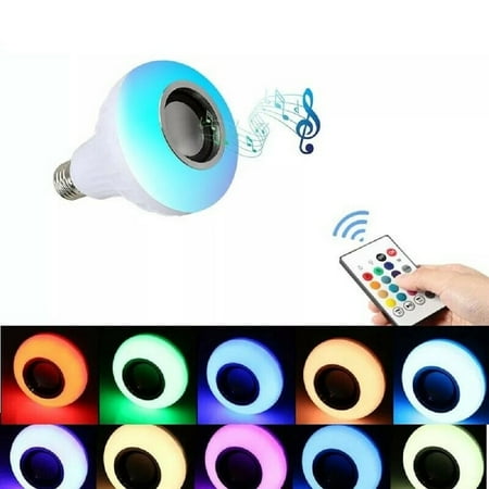 Wireless Bluetooth LED Light Speaker Bulb RGB E27 12W Music Playing lamp Remote
Wireless Bluetooth LED Light Speaker Bulb RGB E27 12W Music Playing lamp Remote