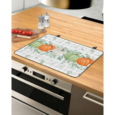 Orange Green Grey Pumpkins Fall Stove Top Covers for Electric Stove Heat Insulation Fireproof Glass Cooktop Cover Counter Top Glass Stove Cover for Prevent Scratches 31 x24 Eucalyptus Leaves Plaid
Orange Green Grey Pumpkins Fall Stove Top Covers for Electric Stove Heat Insulation Fireproof Glass Cooktop Cover Counter Top Glass Stove Cover for Prevent Scratches 31 x24 Eucalyptus Leaves Plaid