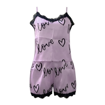 JDEFEG Mom Pajamas for Women Women s Ice Silk Shredded Milk Suspender Home Clothes Set Soft Love Printed Pajama Set Button Women Sleepwear Satin Purple M
JDEFEG Mom Pajamas for Women Women s Ice Silk Shredded Milk Suspender Home Clothes Set Soft Love Printed Pajama Set Button Women Sleepwear Satin Purple M