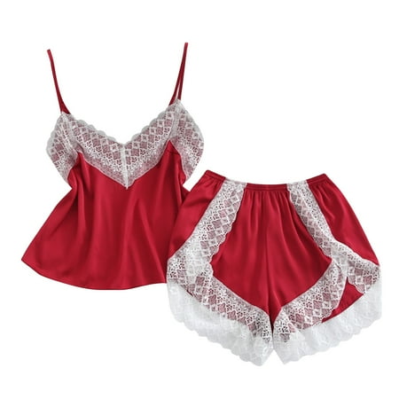 Women Pajamas Set Thin Strap Tops And Shorts Two Piece Set Home Wear for Women
Women Pajamas Set Thin Strap Tops And Shorts Two Piece Set Home Wear for Women