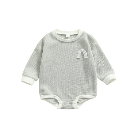 Gwiyeopda Newborn Baby Girls Boys Cotton Playsuit Casual Rainbow Long Sleeve Bodysuit 0-24 Months
Gwiyeopda Newborn Baby Girls Boys Cotton Playsuit Casual Rainbow Long Sleeve Bodysuit 0-24 Months
