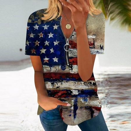 MELDVDIB Women Nursing Scrub Tops Independence Day Flag Print T Shirt V-Neck Working Uniform Workwear Pocket Tops Gift on Clearance
MELDVDIB Women Nursing Scrub Tops Independence Day Flag Print T Shirt V-Neck Working Uniform Workwear Pocket Tops Gift on Clearance
