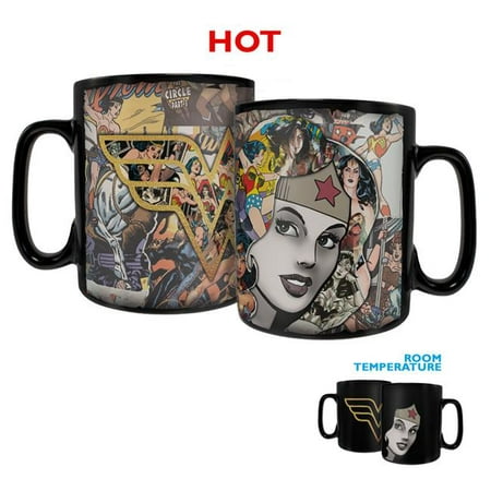 

Trend Setters MMUGC950 Wonder Woman Papercut Clue Morphing Heat-Sensitive Mug