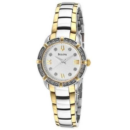 Bulova Women's 98R170 Two Tone Water resistant Stainless Steel and Diamond Watch