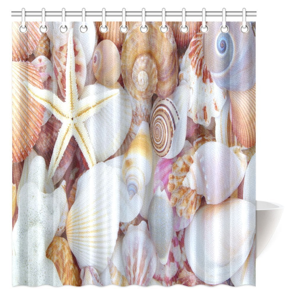 Mypop Nautical Theme Collage Of Sand Stones Starfishes And Seashells