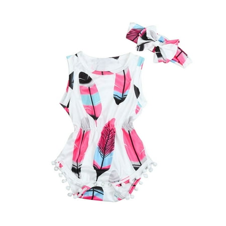 Infant Kids Baby Girls Sleeveless Feather Romper Jumpsuit+Headband 2PCS Set 80 CHMORA
Infant Kids Baby Girls Sleeveless Feather Romper Jumpsuit+Headband 2PCS Set 80 CHMORA