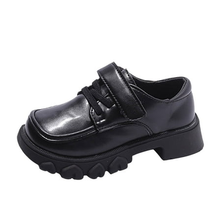 Yinguo Fashion Four Seasons Children Casual Shoes Leather Shoes Square Toe Thick Bottom Non Slip Solid Color Black Slip On Comfortable
Yinguo Fashion Four Seasons Children Casual Shoes Leather Shoes Square Toe Thick Bottom Non Slip Solid Color Black Slip On Comfortable