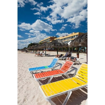 Cuba Sancti Spiritus Trinidad Playa Ancon beach Stretched Canvas - Walter Bibikow DanitaDelimont (24 x 36)
