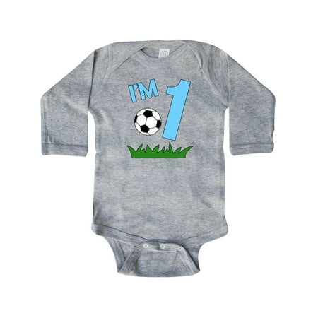 Inktastic Im One! first birthday soccer Gift Baby Boy or Baby Girl Long Sleeve Bodysuit
Inktastic Im One! first birthday soccer Gift Baby Boy or Baby Girl Long Sleeve Bodysuit