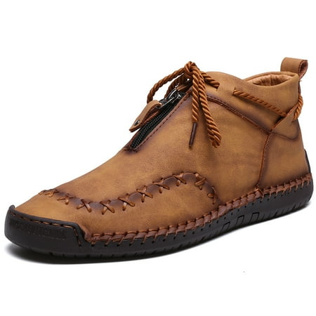Men‘s Casual Retro Walking Desert Ankle Boots PU Handmade Leather Shoes With Zipper
Men‘s Casual Retro Walking Desert Ankle Boots PU Handmade Leather Shoes With Zipper