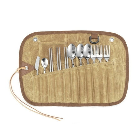 Kotyreds 12pcs Outdoor Silverware Kit Stainless Steel Flatware Cutlery Set with Carry Bag
Kotyreds 12pcs Outdoor Silverware Kit Stainless Steel Flatware Cutlery Set with Carry Bag