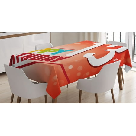 13th Birthday Decorations Tablecloth Retro Style Teenage Party Invitation Graphic Design Bokeh Rays Rectangular Table Cover for Dining Room Kitchen 60 X 90 Inches Multicolor by Ambesonne
13th Birthday Decorations Tablecloth Retro Style Teenage Party Invitation Graphic Design Bokeh Rays Rectangular Table Cover for Dining Room Kitchen 60 X 90 Inches Multicolor by Ambesonne