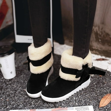 VONCOS Women s Boots Women Snow Boots Solid Color Classical Bowtie Slip-On Student Casual Shoes
VONCOS Women s Boots Women Snow Boots Solid Color Classical Bowtie Slip-On Student Casual Shoes
