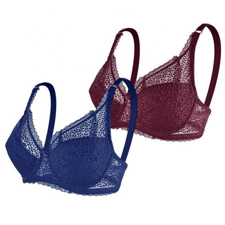 Women s Oversized Thin Adjustable Lingerie Big Breasts Show Small Women Gather Large Size Lace Comfortable Soft Full Coverage Underwired Bras(2-Packs)
Women s Oversized Thin Adjustable Lingerie Big Breasts Show Small Women Gather Large Size Lace Comfortable Soft Full Coverage Underwired Bras(2-Packs)