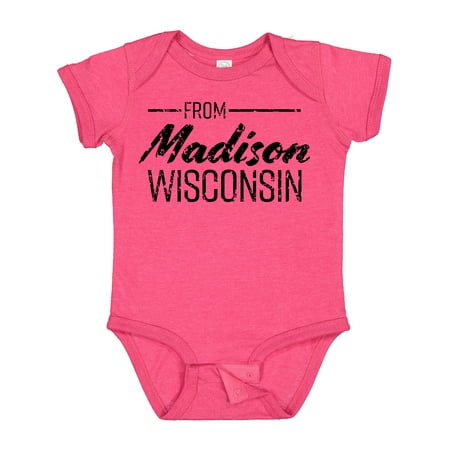 Inktastic From Madison Wisconsin in Black Distressed Text Gift Baby Boy or Baby Girl Bodysuit
Inktastic From Madison Wisconsin in Black Distressed Text Gift Baby Boy or Baby Girl Bodysuit