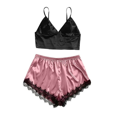 BIZIZA Womens Pajama Set Sleepwear Soft Cami Top and Shorts Lace 2 Piece PJ Sets Loungewear Hot Pink L
BIZIZA Womens Pajama Set Sleepwear Soft Cami Top and Shorts Lace 2 Piece PJ Sets Loungewear Hot Pink L