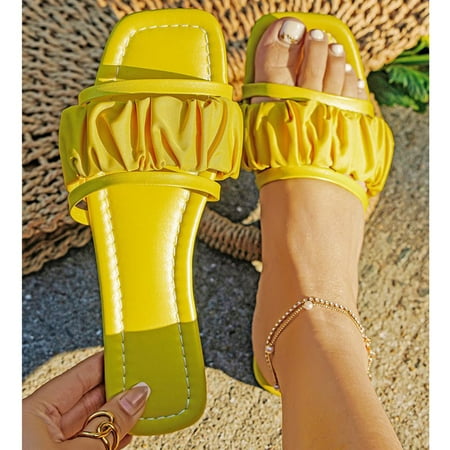 〖Yilirongyumm〗 Yellow 37 Slippers For Women Casual Leather Flat Shoes Fashion Open Toe Summer Folded Bohemian Women s Slippers Women s Slipper
〖Yilirongyumm〗 Yellow 37 Slippers For Women Casual Leather Flat Shoes Fashion Open Toe Summer Folded Bohemian Women s Slippers Women s Slipper