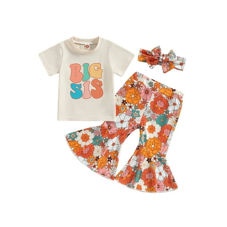 Coduop Big Sister Little Sister Matching Outfit Set Baby Girl Romper Floral Pants 3Pcs Clothes
Coduop Big Sister Little Sister Matching Outfit Set Baby Girl Romper Floral Pants 3Pcs Clothes