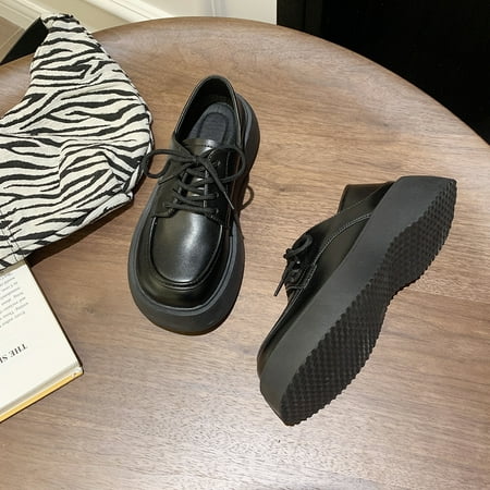 Small leather shoes 2023 new spring and summer student retro black lace-up thick sole heightening jk single shoes
Small leather shoes 2023 new spring and summer student retro black lace-up thick sole heightening jk single shoes