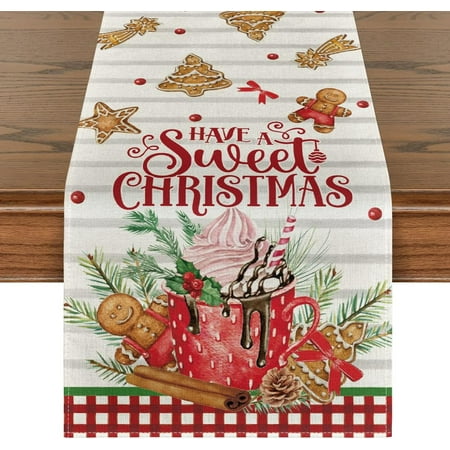 Ice Cream Gingerbread Sweet Christmas Decoration Table Runner Kitchen Table Runner Washable Home Party Accessories
Ice Cream Gingerbread Sweet Christmas Decoration Table Runner Kitchen Table Runner Washable Home Party Accessories