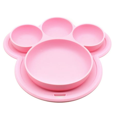 VeliToy Kids Silicone Bear Paw Dinner Plate Feeding Bowls Tableware with Hanging Hole(Pink)
VeliToy Kids Silicone Bear Paw Dinner Plate Feeding Bowls Tableware with Hanging Hole(Pink)