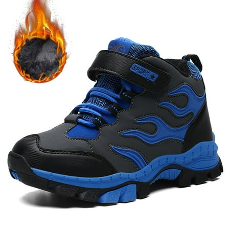 Boys Warm Sneakers Fur Lining Anti-Skid Wear-Resistant Hiking Shoes Outdoor Cotton Shoes
Boys Warm Sneakers Fur Lining Anti-Skid Wear-Resistant Hiking Shoes Outdoor Cotton Shoes