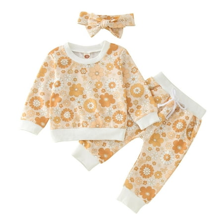 GWAABD Summer Clothes for Toddler Girls Yellow Cotton Blend Toddler Girls Winter Long Sleeve Flower Prints Tops Pants with Headband 3PCS Outfits Clothes Set Yellow 90
GWAABD Summer Clothes for Toddler Girls Yellow Cotton Blend Toddler Girls Winter Long Sleeve Flower Prints Tops Pants with Headband 3PCS Outfits Clothes Set Yellow 90