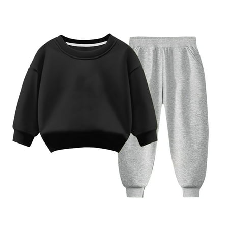 Hpgjzj Toddler Shorts Girls Boys Girls Autumn Solid Color Long Sleeve Round Neck Sweatshirt Black/Gray Pant Set Baby Girl Rompers 4-8 Years
Hpgjzj Toddler Shorts Girls Boys Girls Autumn Solid Color Long Sleeve Round Neck Sweatshirt Black/Gray Pant Set Baby Girl Rompers 4-8 Years